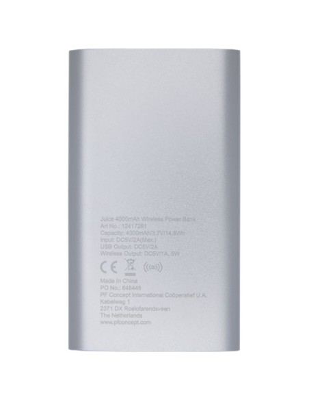 Power bank wireless da 4.000 mAh Juice 