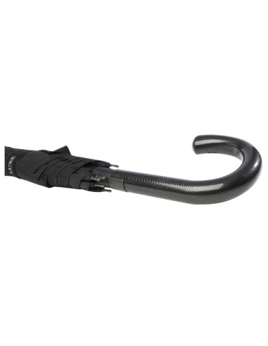 Ombrello da 23" con apertura automatica, finitura carbon look e impugnatura arcuata Fontana