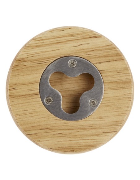 Sottobicchiere in legno con apribottiglie Scoll