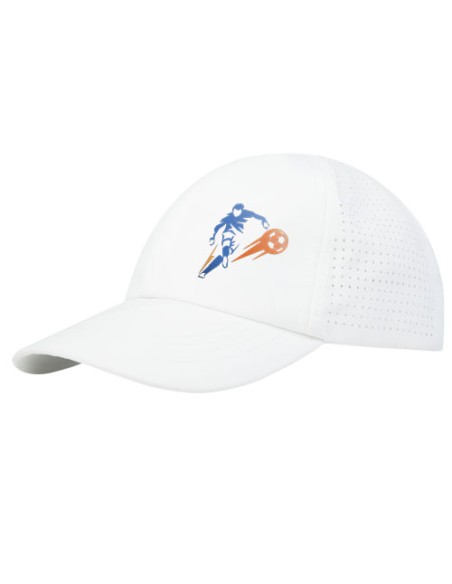 Cappellino cool-fit a 6 pannelli in materiale riciclato certificato GRS Mica
