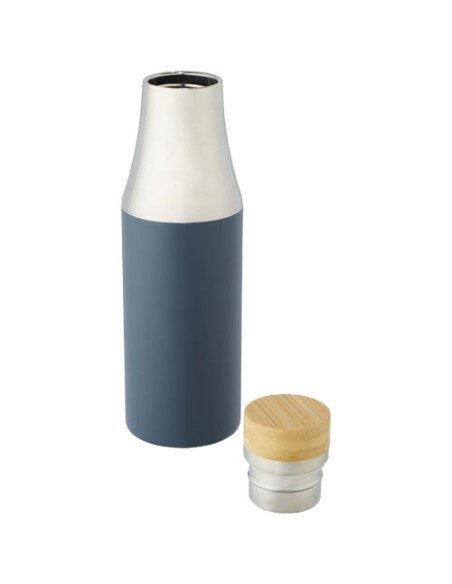 Borraccia termica in acciaio inossidabile con isolamento sottovuoto in rame e coperchio in bambù da 540 ml Hulan