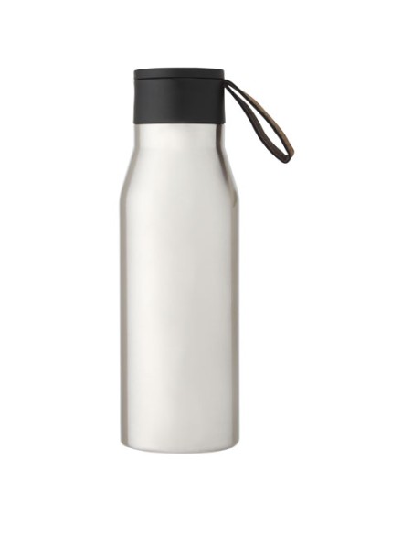 Borraccia in acciaio inossidabile da 500 ml con isolamento sottovuoto in rame, coperchio e cinturino in finta pelle Ljungan