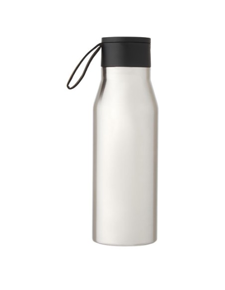 Borraccia in acciaio inossidabile da 500 ml con isolamento sottovuoto in rame, coperchio e cinturino in finta pelle Ljungan