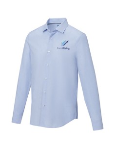 Camicia a maniche lunghe da uomo in tessuto biologico Cuprite