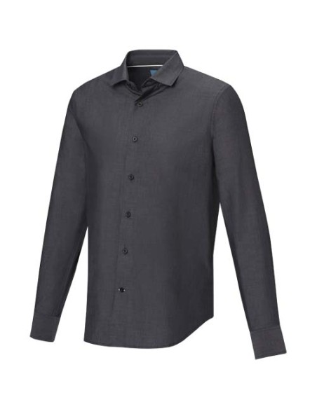 Camicia a maniche lunghe da uomo in tessuto biologico Cuprite