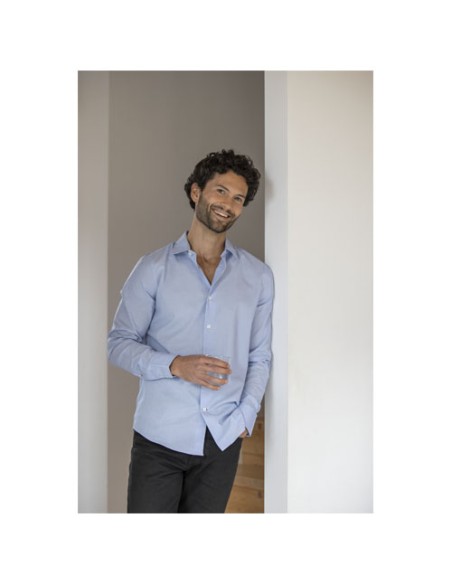 Camicia a maniche lunghe da uomo in tessuto biologico Cuprite