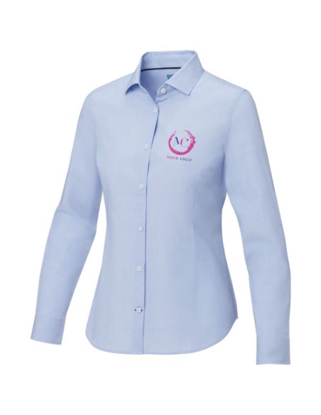 Camicia a maniche lunghe da donna in tessuto biologico Cuprite