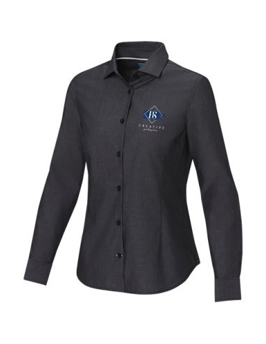 Camicia a maniche lunghe da donna in tessuto biologico Cuprite