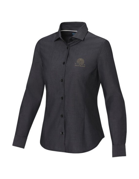 Camicia a maniche lunghe da donna in tessuto biologico Cuprite