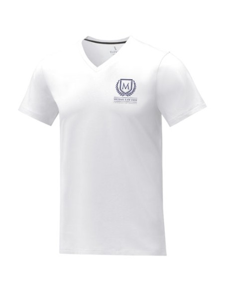 T-shirt Somoto da uomo a manica corta con collo a V 