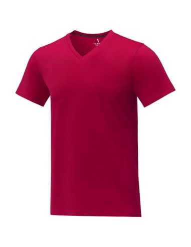 T-shirt Somoto da uomo a manica corta con collo a V 