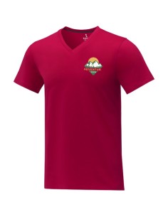 T-shirt Somoto da uomo a manica corta con collo a V 