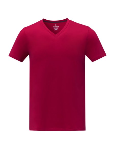 T-shirt Somoto da uomo a manica corta con collo a V 
