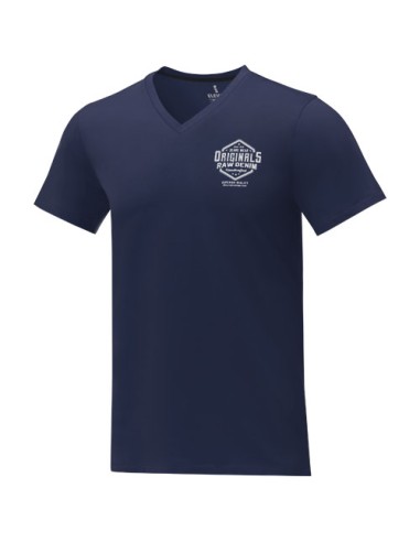 T-shirt Somoto da uomo a manica corta con collo a V 