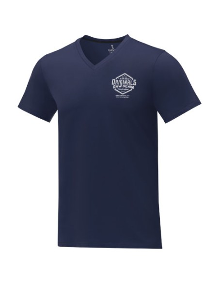 T-shirt Somoto da uomo a manica corta con collo a V 