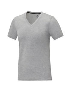 T-shirt Somoto da donna a manica corta con collo a V 