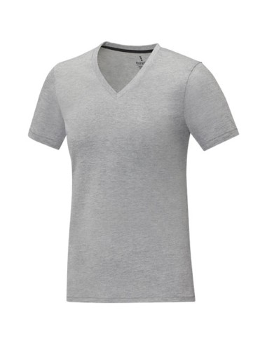T-shirt Somoto da donna a manica corta con collo a V 