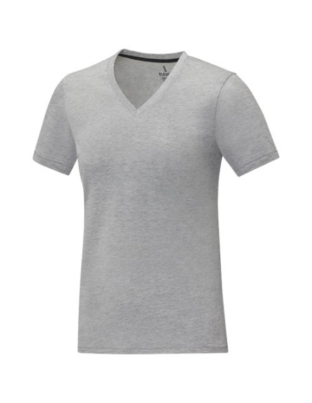 T-shirt Somoto da donna a manica corta con collo a V 