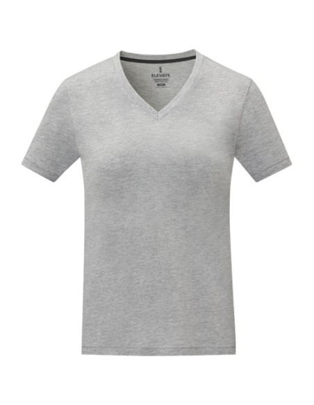 T-shirt Somoto da donna a manica corta con collo a V 