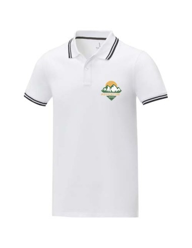 Polo tipping da uomo a manica corta da 200 g/m² Amarago