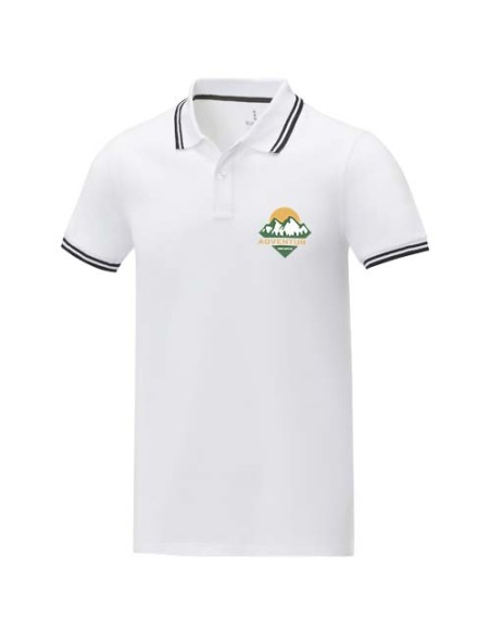 Polo tipping da uomo a manica corta da 200 g/m² Amarago