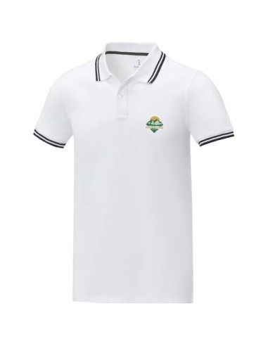 Polo tipping da uomo a manica corta da 200 g/m² Amarago