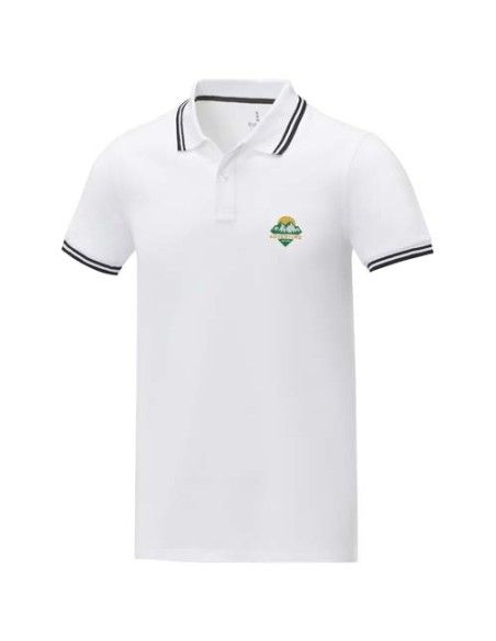 Polo tipping da uomo a manica corta da 200 g/m² Amarago