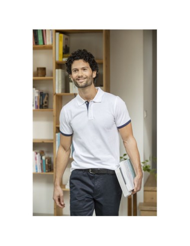 Polo Morgan da uomo bicolore a manica corta