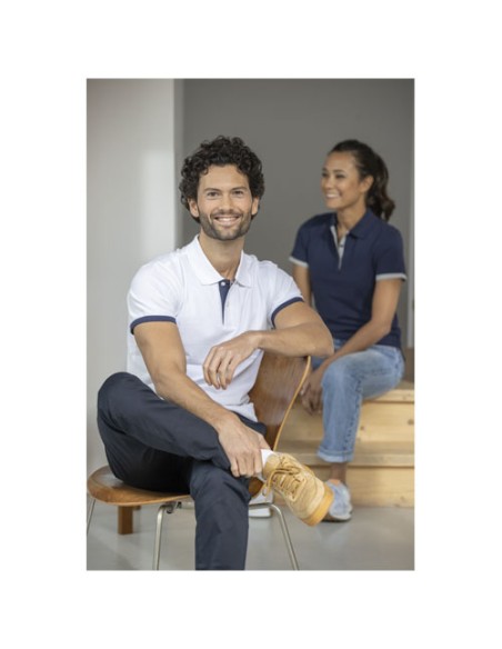 Polo da uomo bicolore a manica corta da 200 g/m² Morgan