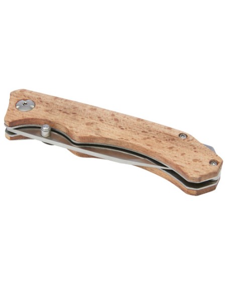Coltello tascabile Dave in legno con clip per cintura
