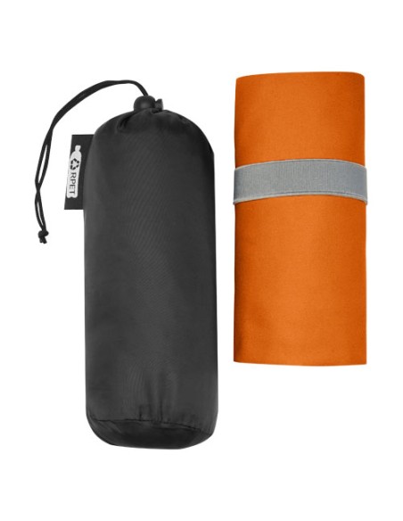 Asciugamano Pieter ultra leggero e ad asciugatura rapida in PET riciclato 130 x 80 cm