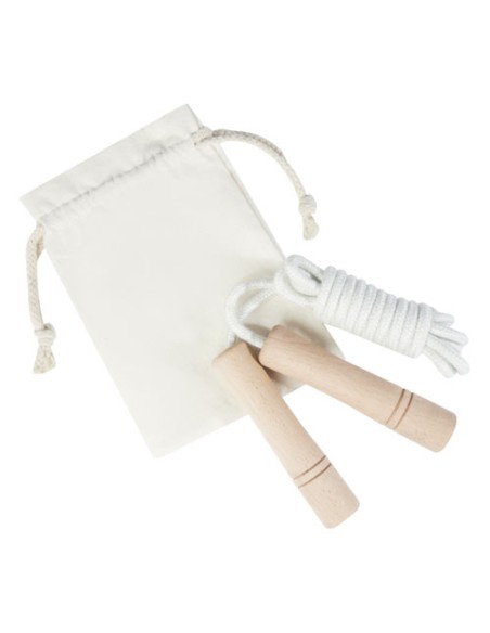 Corda per saltare Denise in legno con custodia in cotone