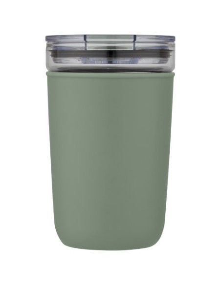 Bicchiere Bello da 420 ml in vetro con parete esterna in plastica riciclata