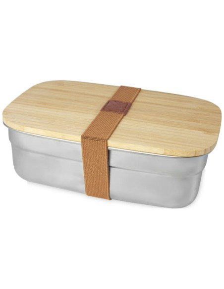 Contenitore per pranzo Tite in acciaio inossidabile con coperchio in bambù da 700 ml