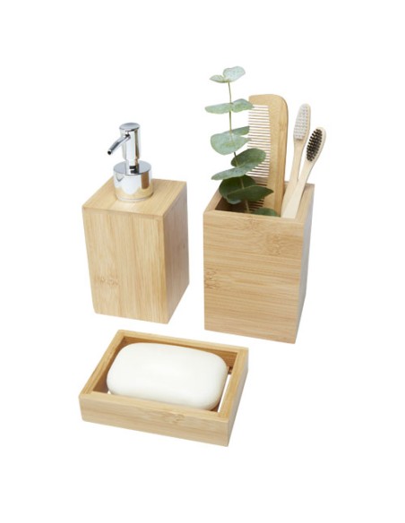 Set da bagno Hedon da 3 pezzi in bambù