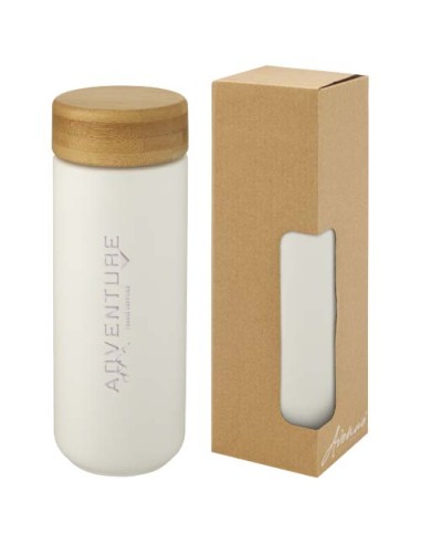 Bicchiere termico in ceramica con coperchio in bambù da 300 ml Lumi