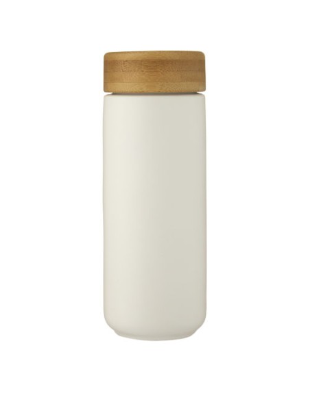 Bicchiere termico in ceramica con coperchio in bambù da 300 ml Lumi