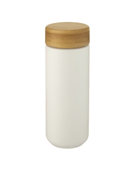 Bicchiere termico in ceramica con coperchio in bambù da 300 ml Lumi