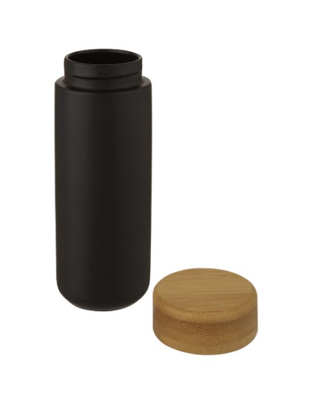 Bicchiere termico in ceramica con coperchio in bambù da 300 ml Lumi