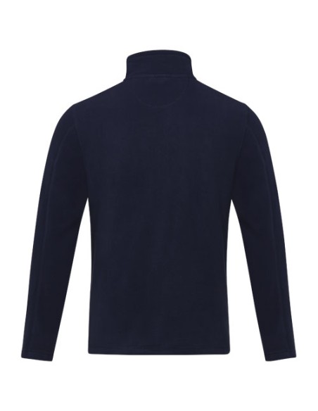 Giacca da uomo in pile con zip integrale in materiale riciclato certificato GRS Amber