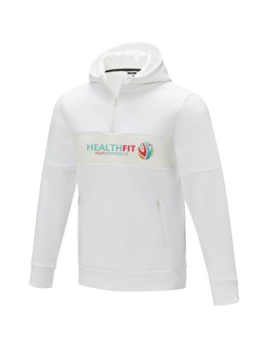 Felpa anorak con cappuccio da uomo a mezza zip Sayan