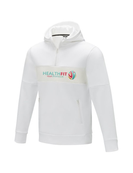 Felpa anorak con cappuccio da uomo a mezza zip Sayan