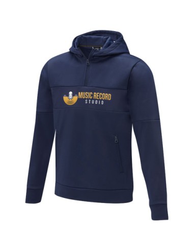 Felpa anorak con cappuccio da uomo a mezza zip Sayan