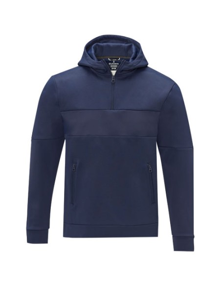 Felpa anorak con cappuccio da uomo a mezza zip Sayan