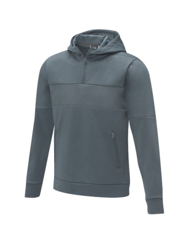 Felpa anorak con cappuccio da uomo a mezza zip Sayan