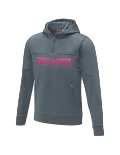 Felpa anorak con cappuccio da uomo a mezza zip Sayan