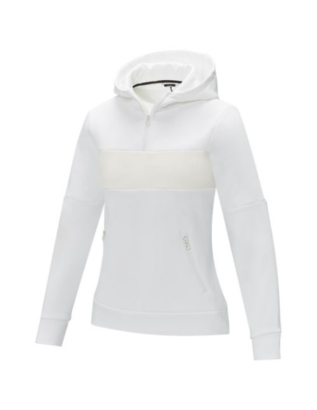 Felpa anorak con cappuccio da donna a mezza zip Sayan