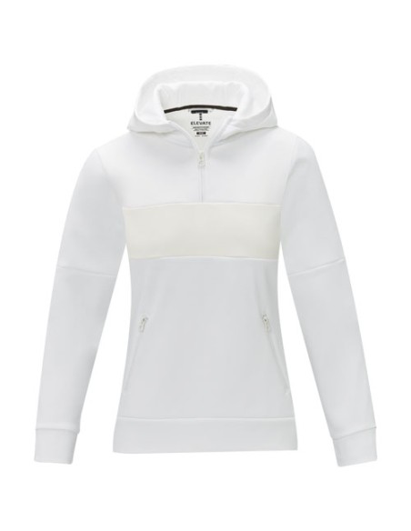 Felpa anorak con cappuccio da donna a mezza zip Sayan