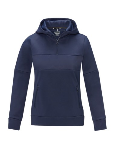 Felpa anorak con cappuccio da donna a mezza zip Sayan