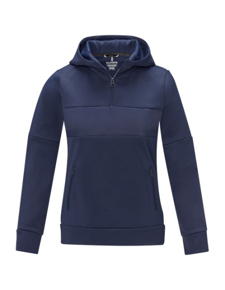 Felpa anorak con cappuccio da donna a mezza zip Sayan